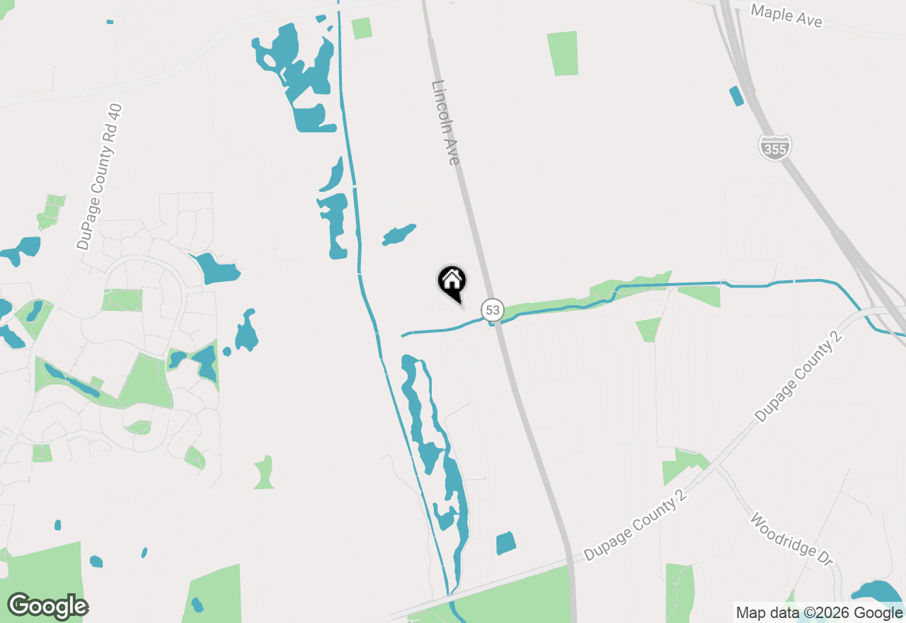 Map of 3593 Kennedy Lane #15001, Woodridge, IL 60517