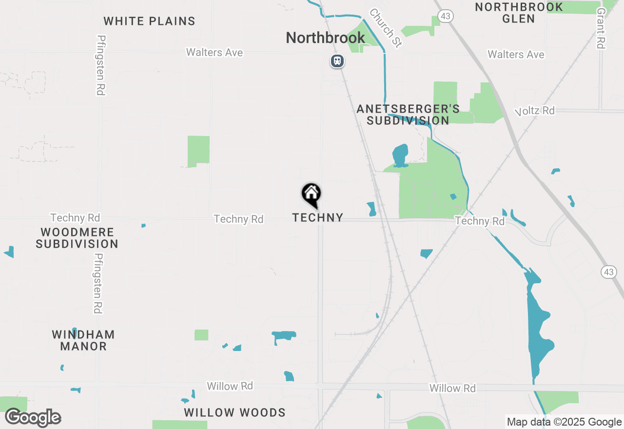 Map of 2020 Techny Road, Northbrook, IL 60062