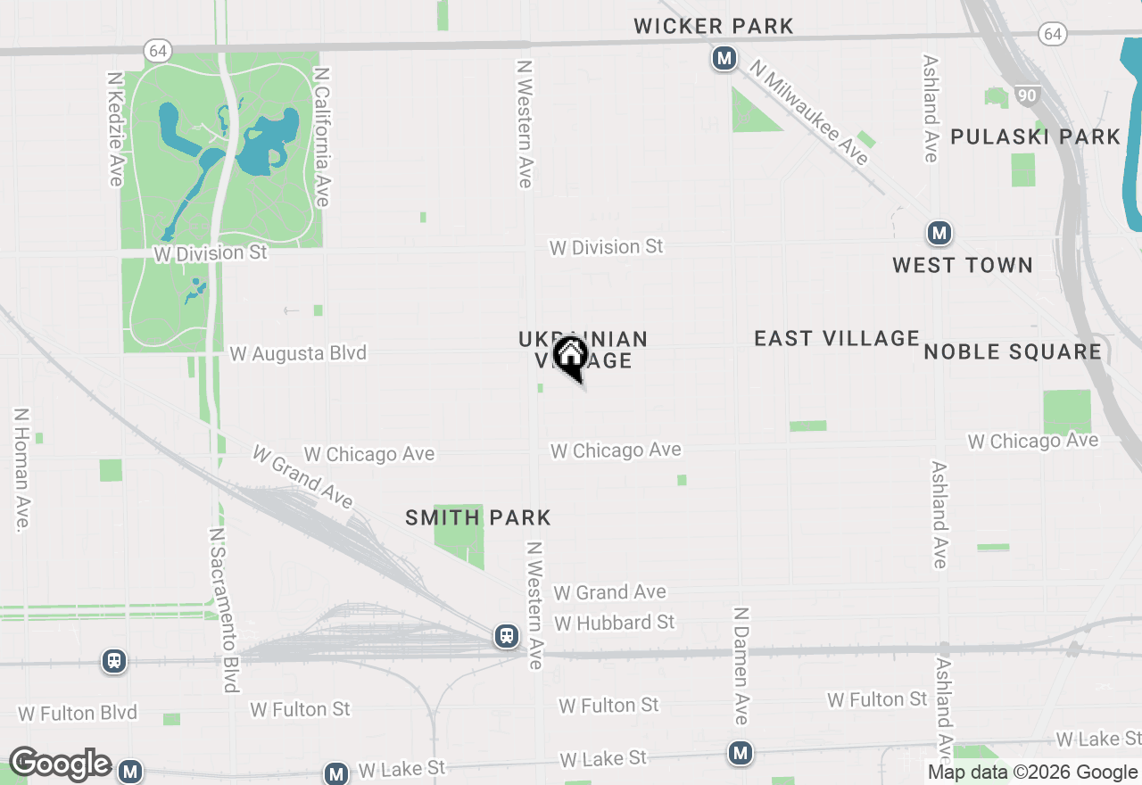Map of 2312 W Iowa Street #1R, Chicago, IL 60622