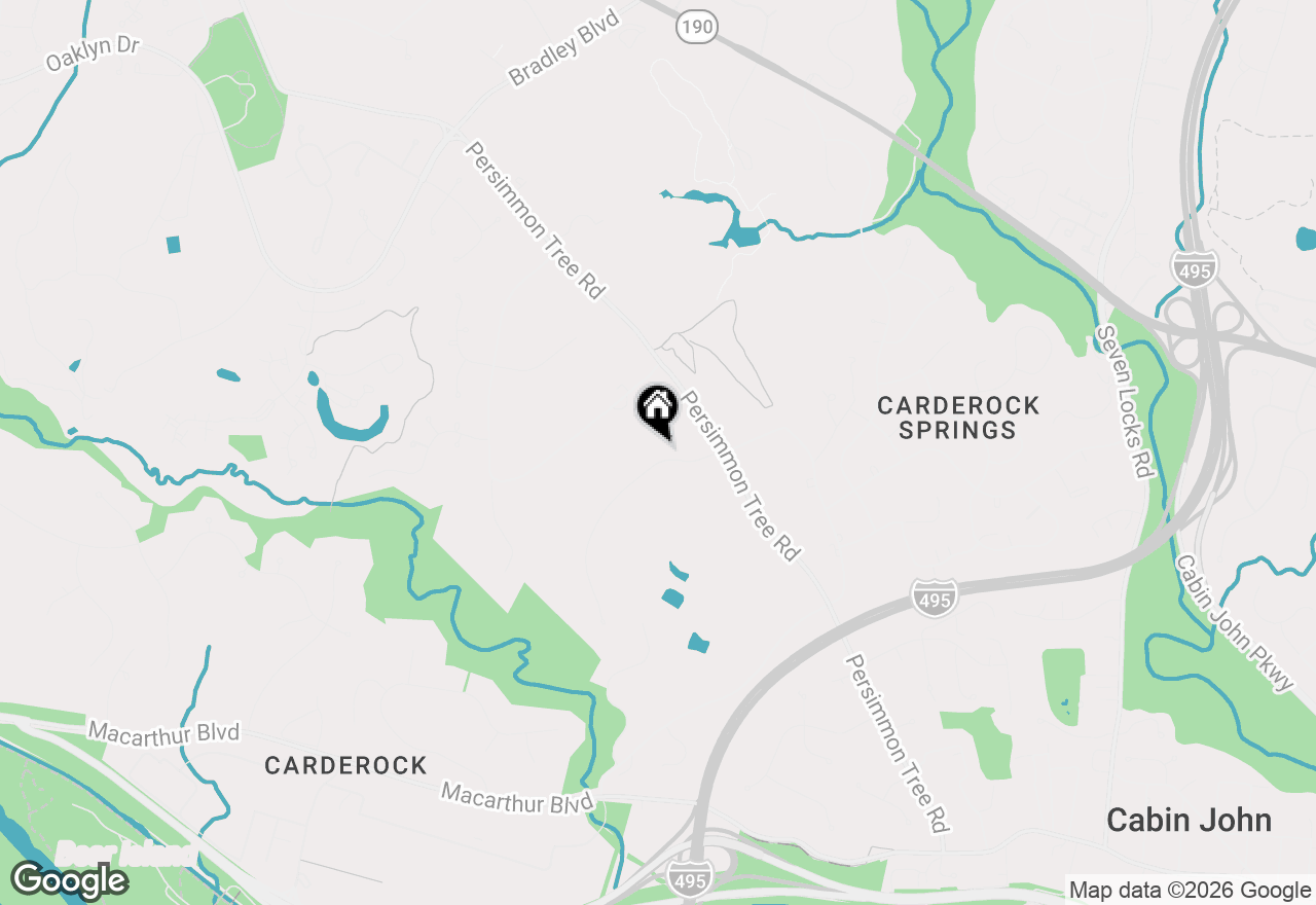 Map of 8509 Country Club Drive, Bethesda, MD 20817