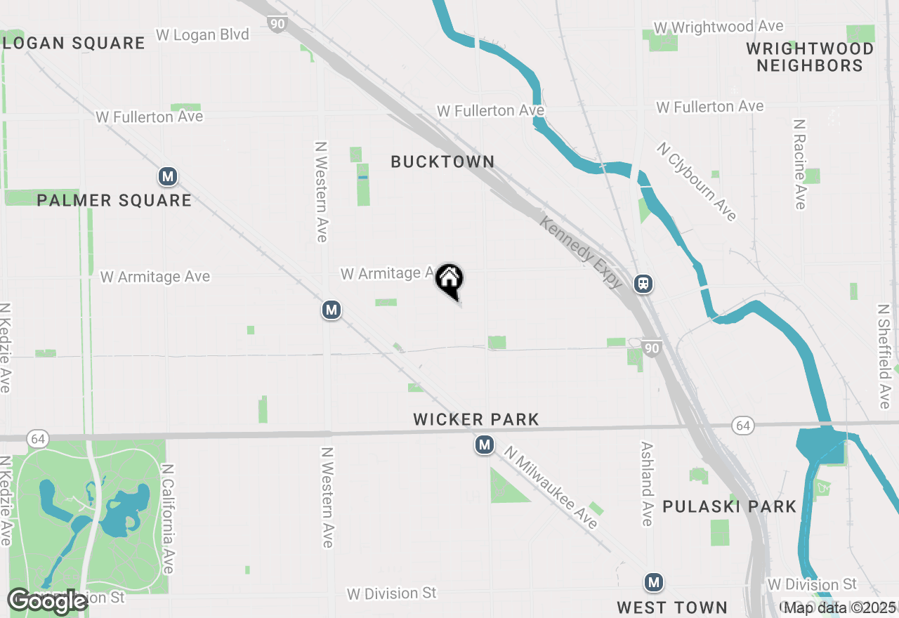 Map of 1879 N Hoyne Avenue, Chicago, IL 60647