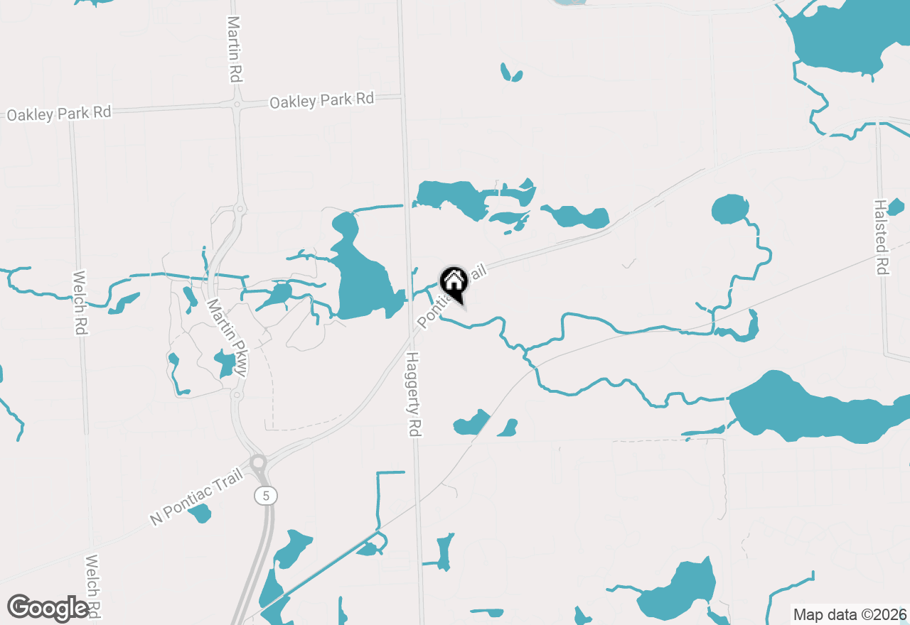 Map of 7841 Trailside Court, West Bloomfield, MI 48323