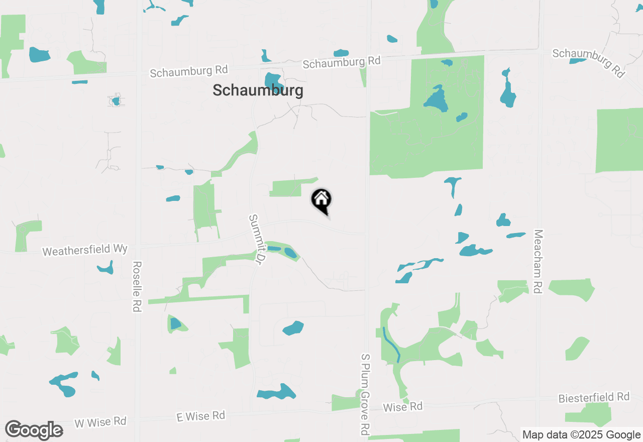 Map of 614 E Weathersfield Way, Schaumburg, IL 60193