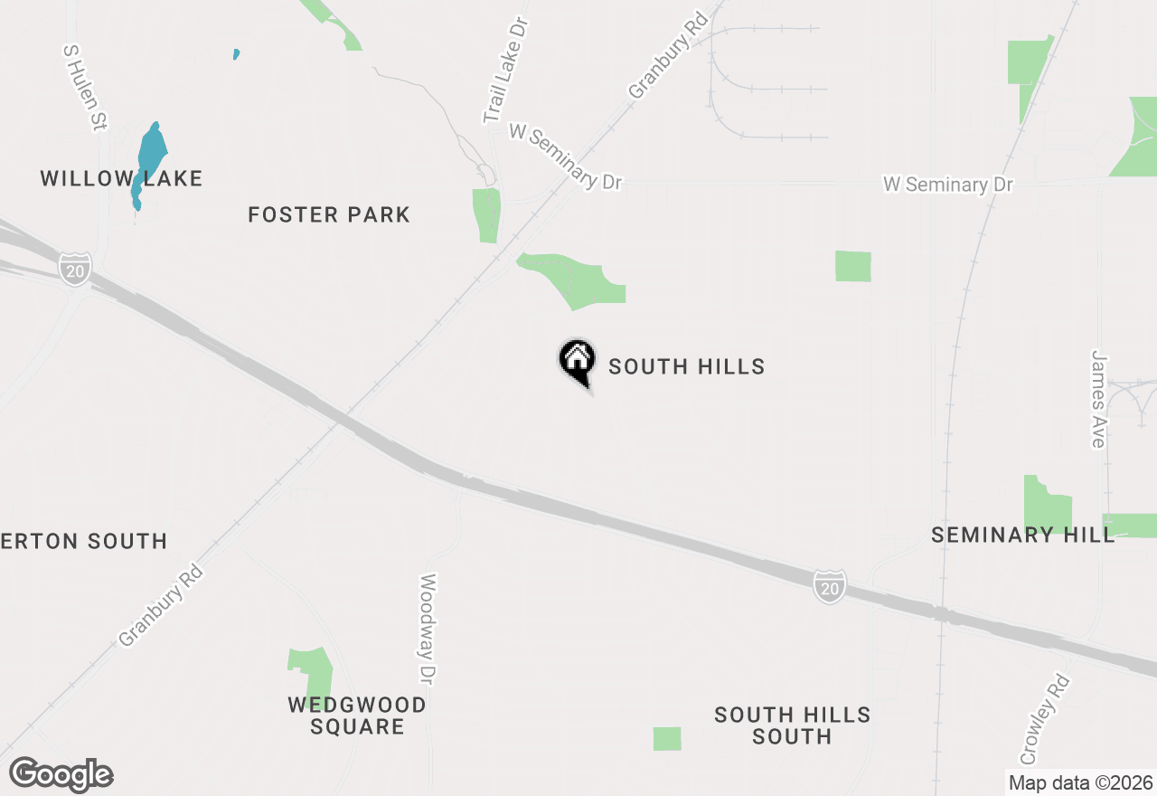 Map of 4809 S Ridge Terrace, Fort Worth, TX 76133