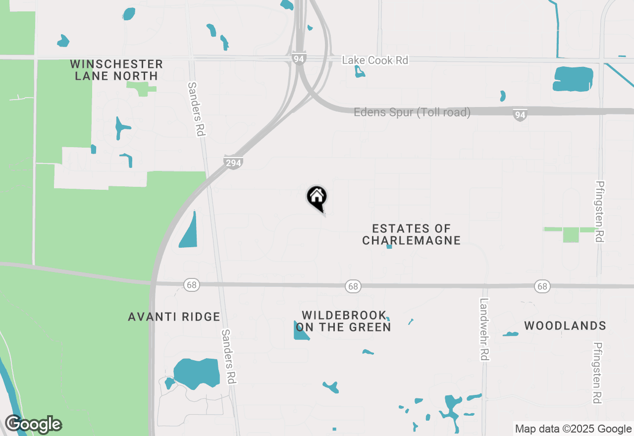 Map of 530 Charlemagne Drive, Northbrook, IL 60062