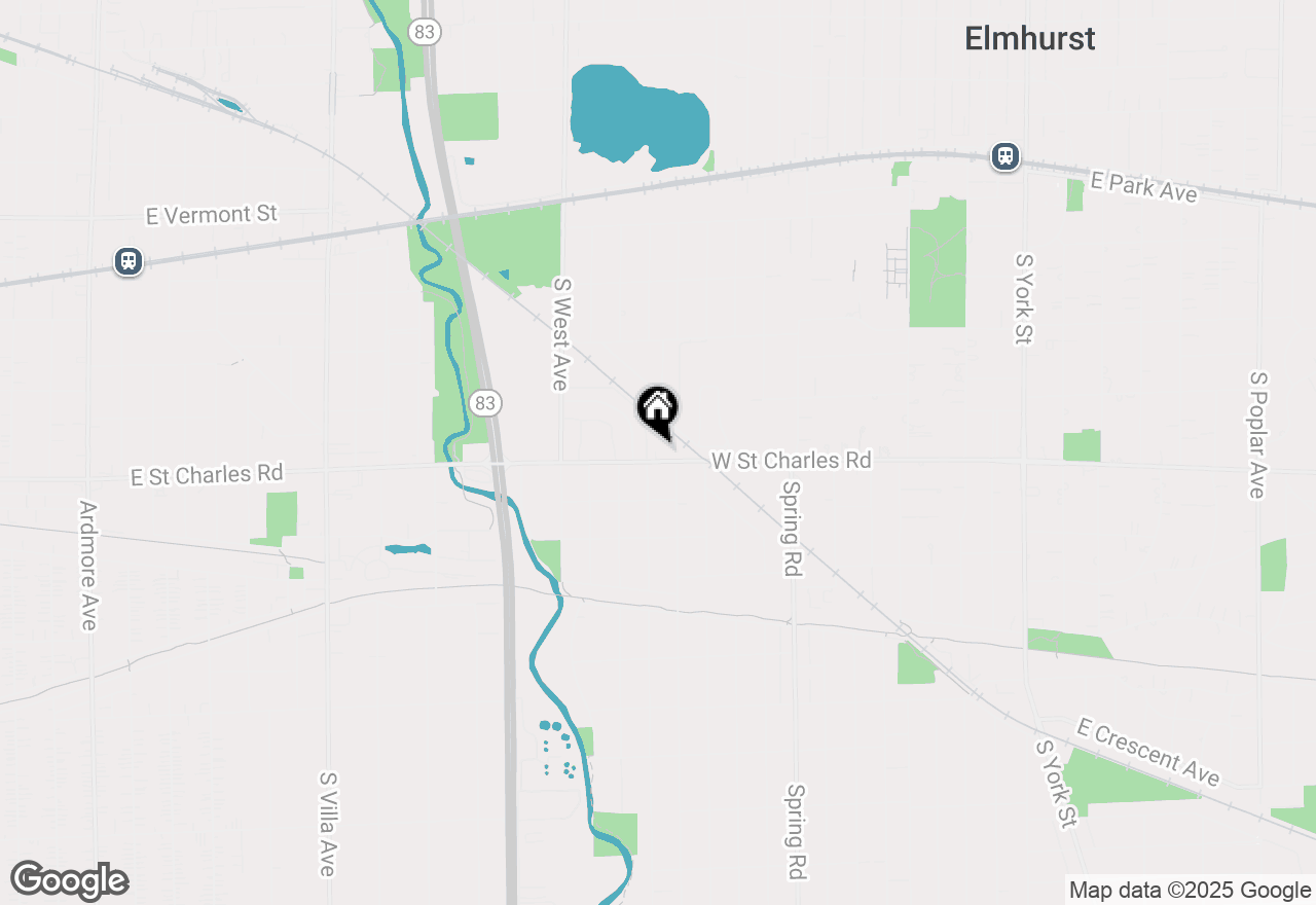 Map of 427 W Saint Charles Road, Elmhurst, IL 60126