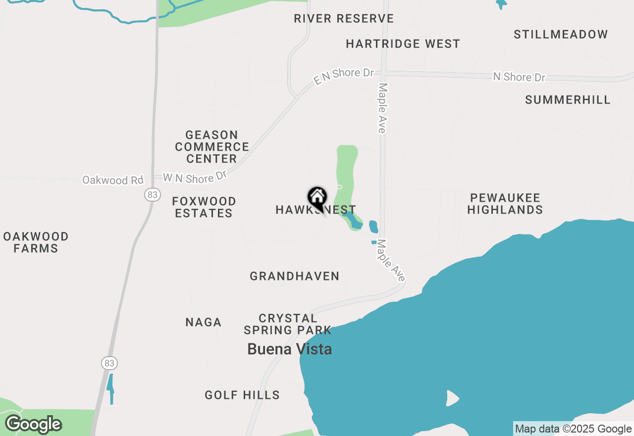 Map of N30W30257 Great Hill Ct, Pewaukee, WI 53072