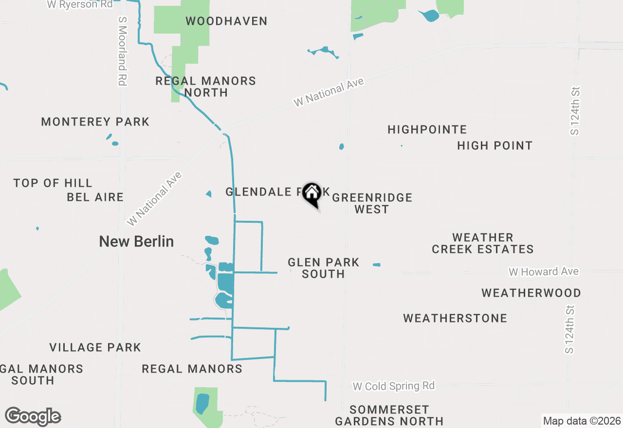 Map of 3675 S Poplar Rd, New Berlin, WI 53151