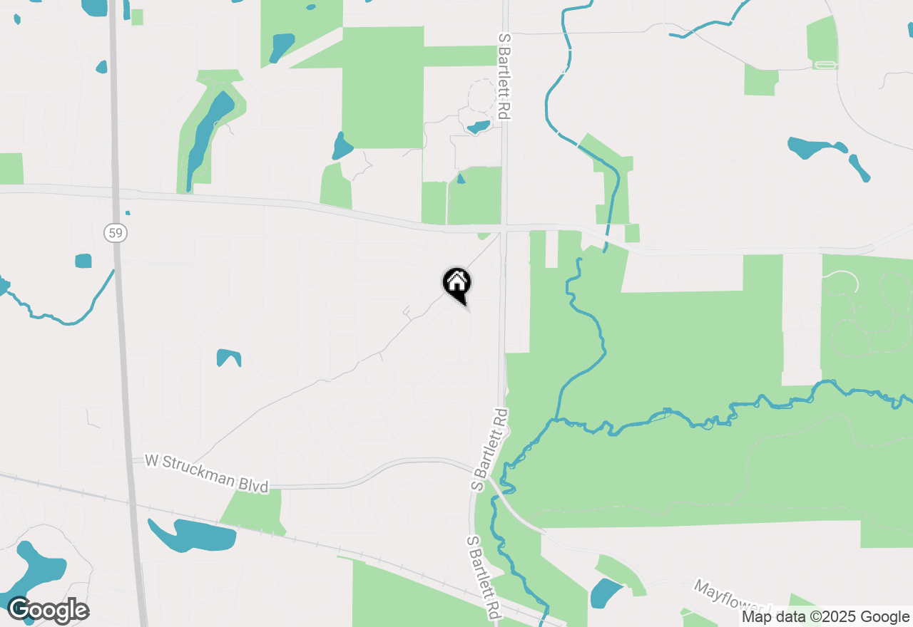 Map of 1009 Georgian Place, Bartlett, IL 60103