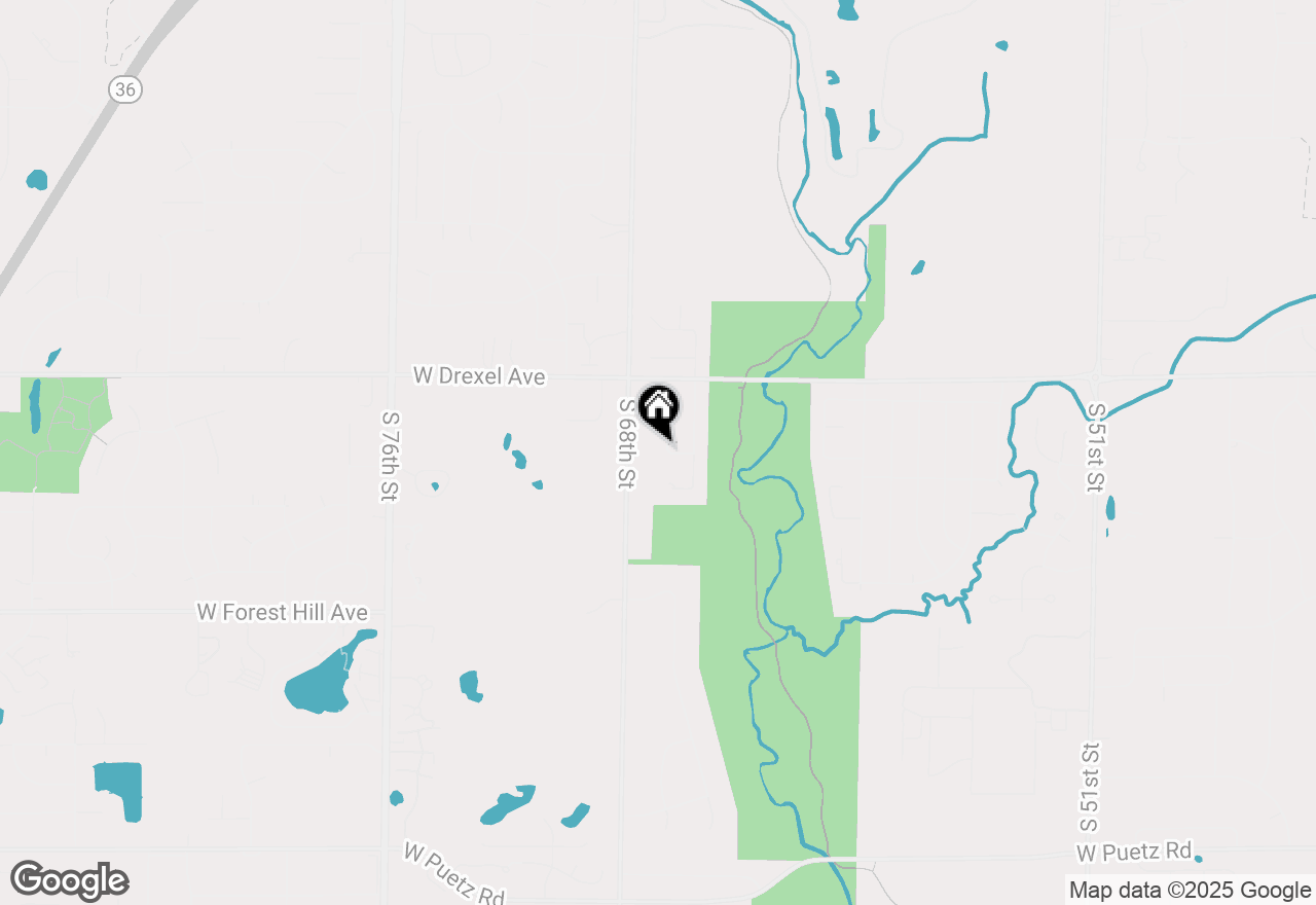 Map of 7967 S 67th St, Franklin, WI 53132