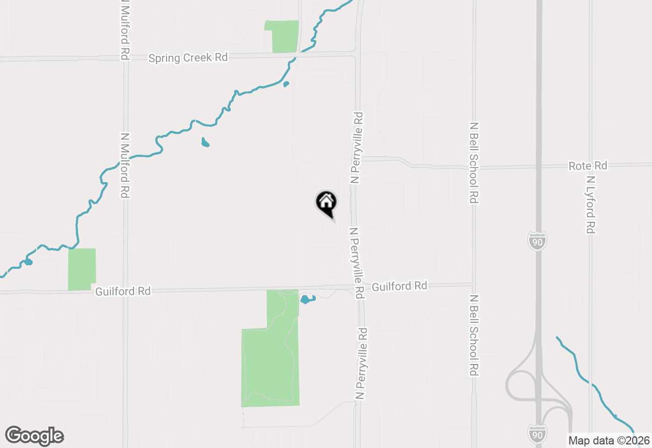 Map of 1585 Marshfield Drive, Rockford, IL 61107
