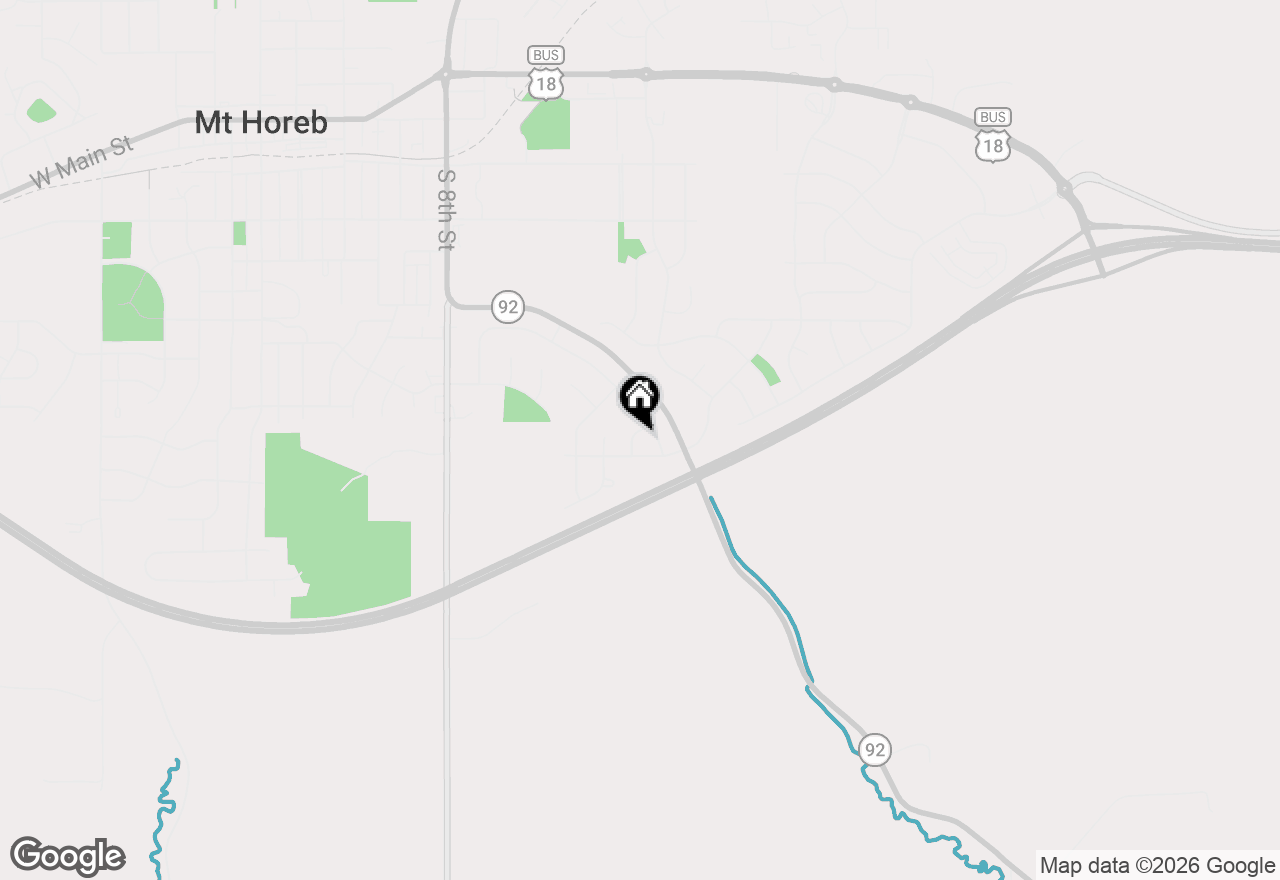 Map of 612 Trotter Drive, Mount Horeb, WI 53572