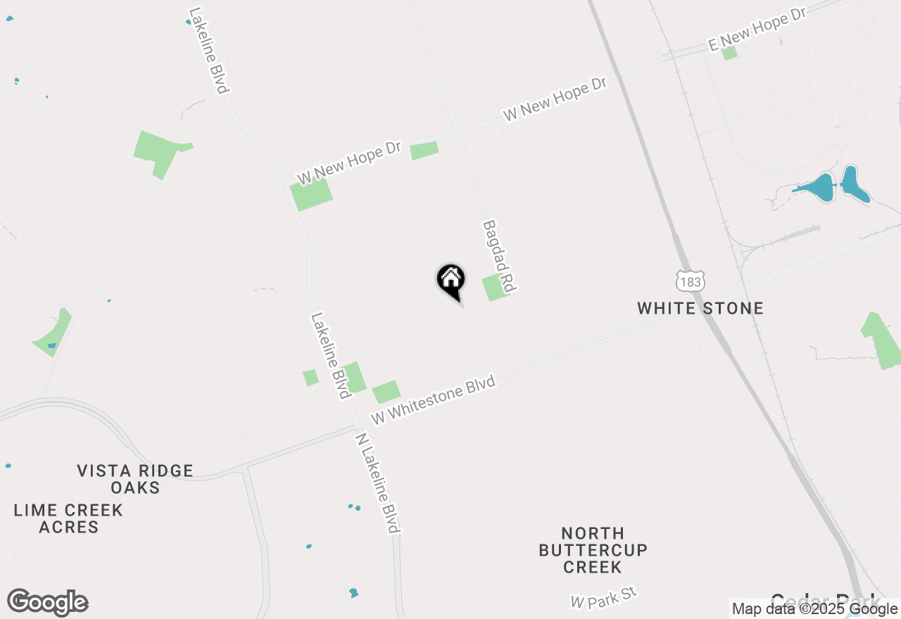 Map of 1333 Rosie Ln, Cedar Park, TX 78613