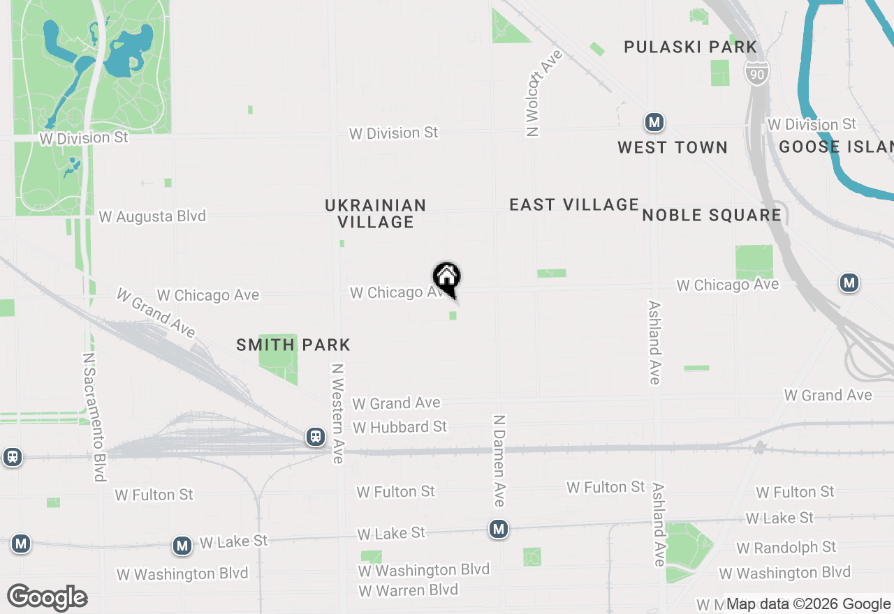 Map of 2112 W Superior Street, Chicago, IL 60612