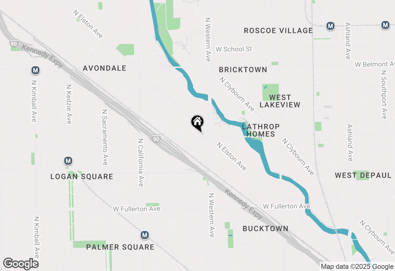 Map of 2444 W Diversey Avenue #2W, Chicago, IL 60647