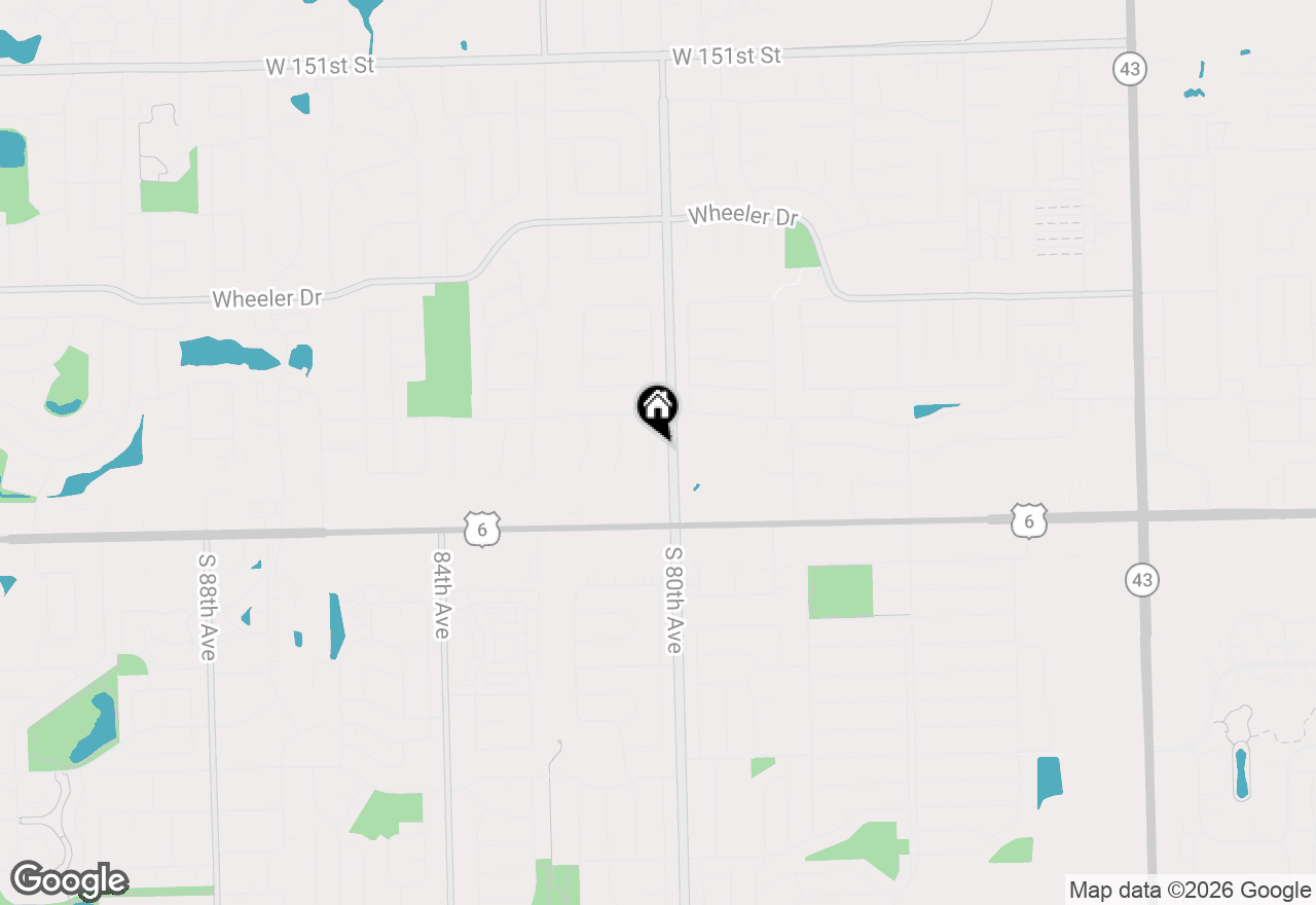 Map of 15724 Brassie Court #2N, Orland Park, IL 60462