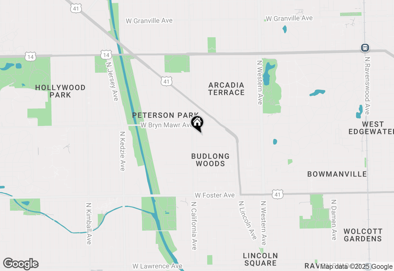 Map of 2745 W Gregory Street #G, Chicago, IL 60625