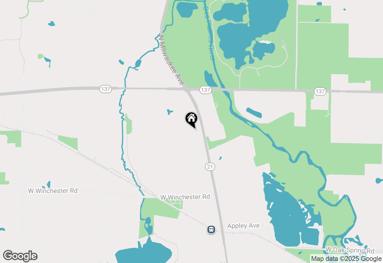 Map of 165 Finstad Drive, Libertyville, IL 60048