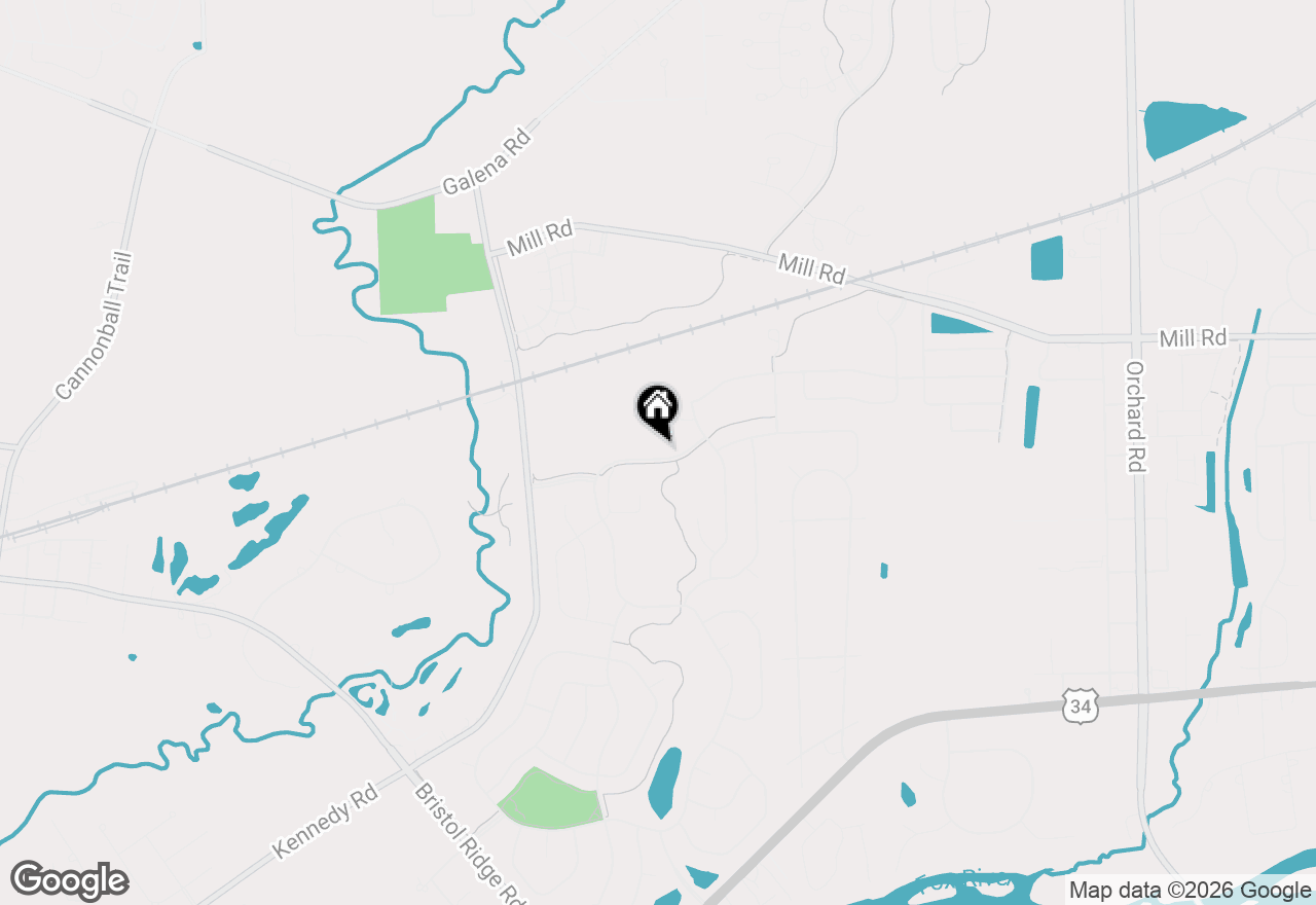 Map of 3159 Grande Trail, Yorkville, IL 60560