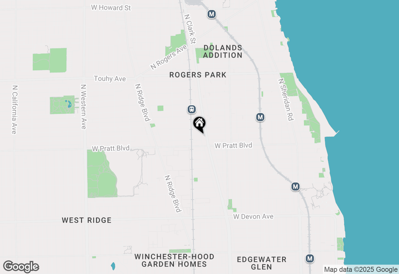 Map of 1723 W Farwell Avenue, Chicago, IL 60626