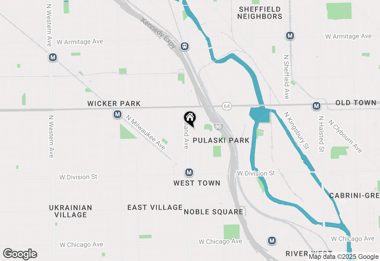 Map of 1435 N Ashland Avenue #1, Chicago, IL 60622