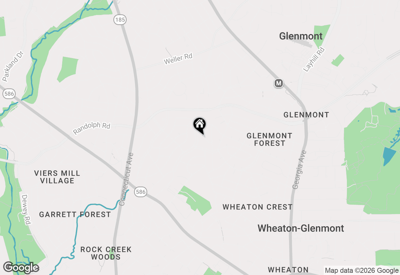 Map of 12217 Valleywood Drive, Silver Spring, MD 20902