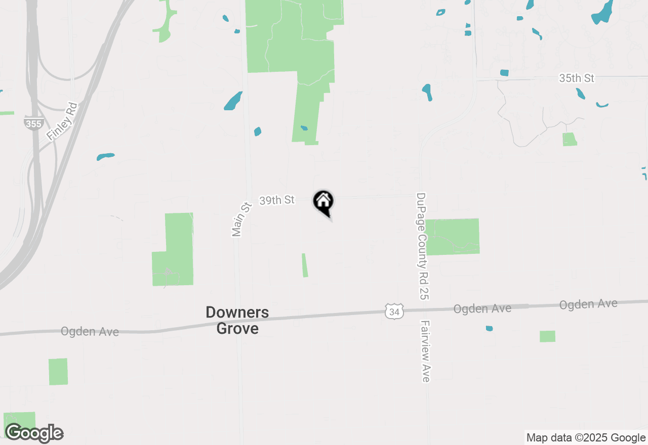 Map of 3941 Earlston Road, Downers Grove, IL 60515