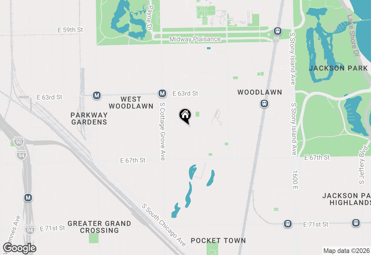 Map of 6500 S Ingleside Avenue, Chicago, IL 60637