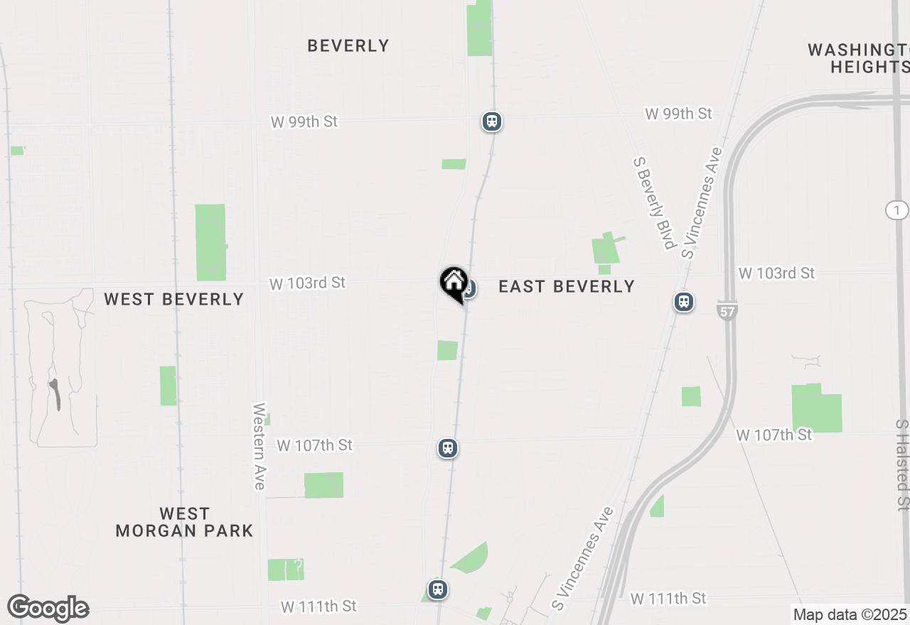 Map of 10352 S Walden Parkway #1F, Chicago, IL 60643