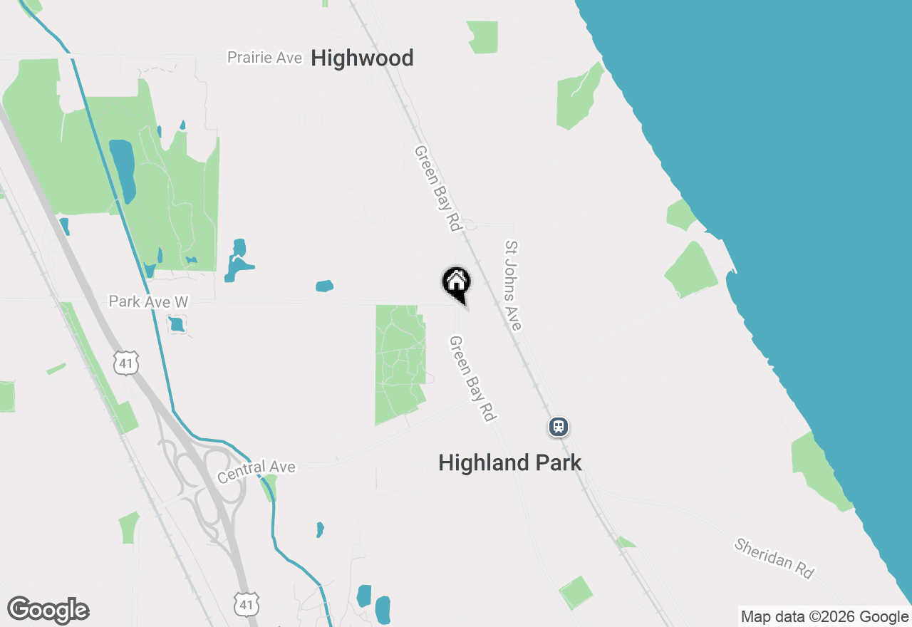 Map of 1978 Green Bay Road, Highland Park, IL 60035