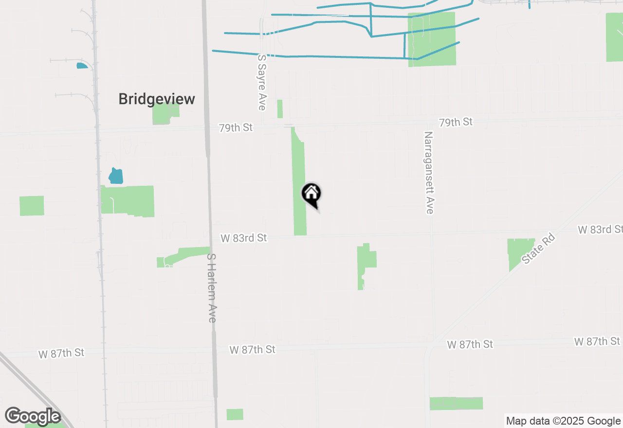 Map of 8209 New Castle Avenue, Burbank, IL 60459