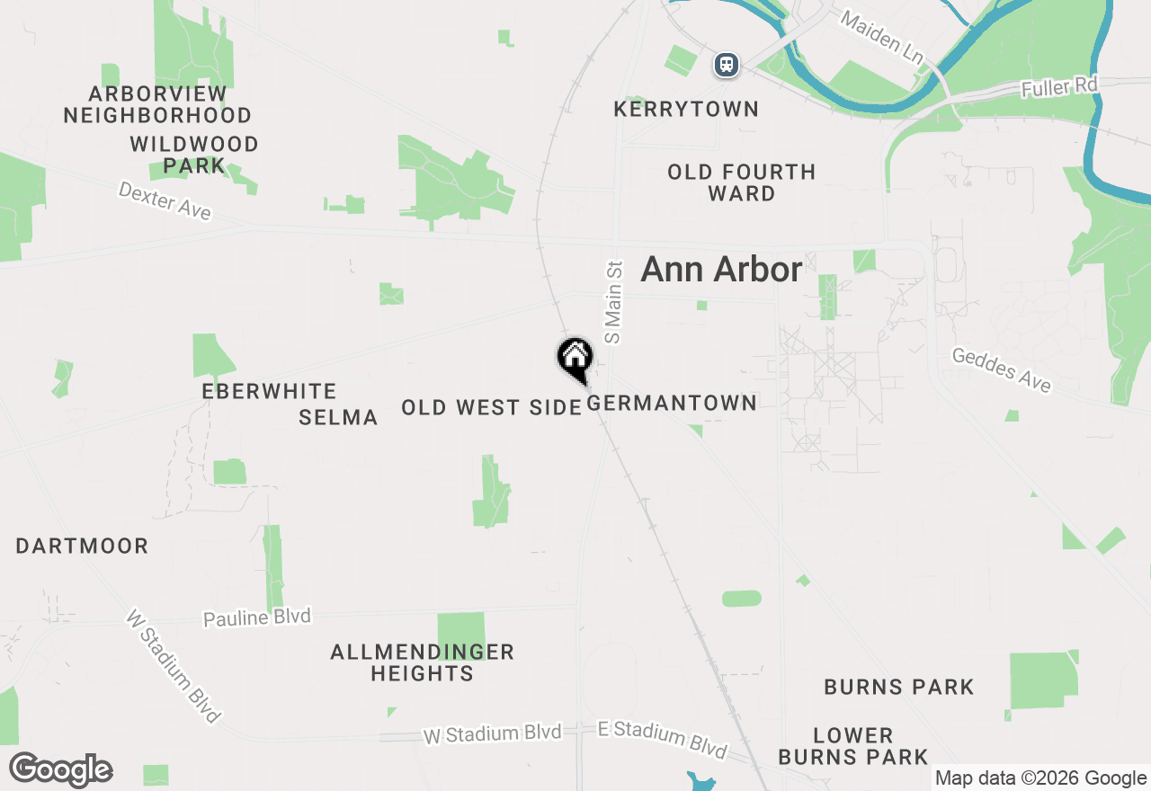 Map of 207 W Jefferson Street, Ann Arbor, MI 48103