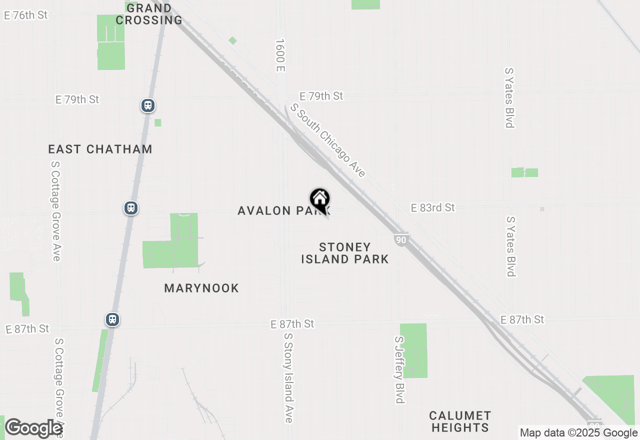 Map of 1706 E 83rd Street, Chicago, IL 60617