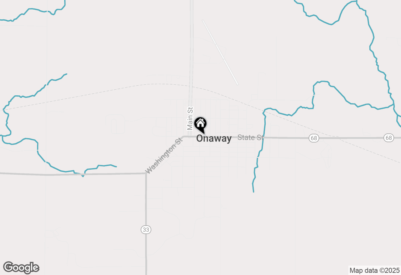 Map of (Address confidential), Onaway, Michigan 49765