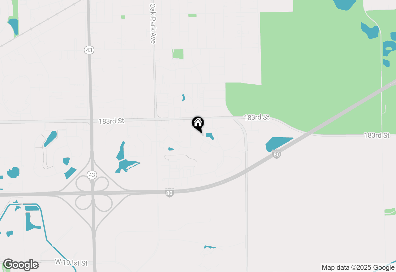 Map of 18346 Pine Wood Lane, Tinley Park, IL 60477