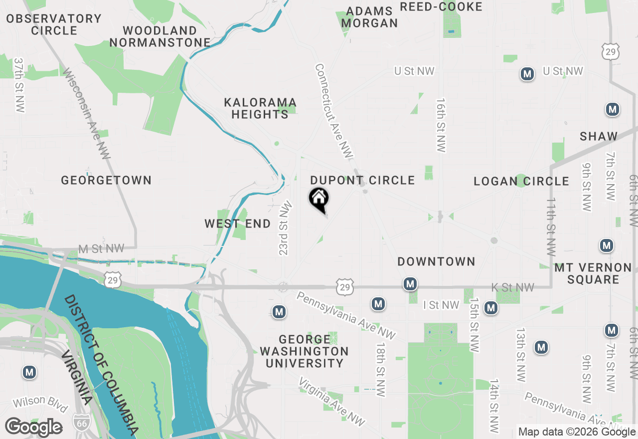 Map of 1280 21st Street Nw #907, Washington, DC 20036