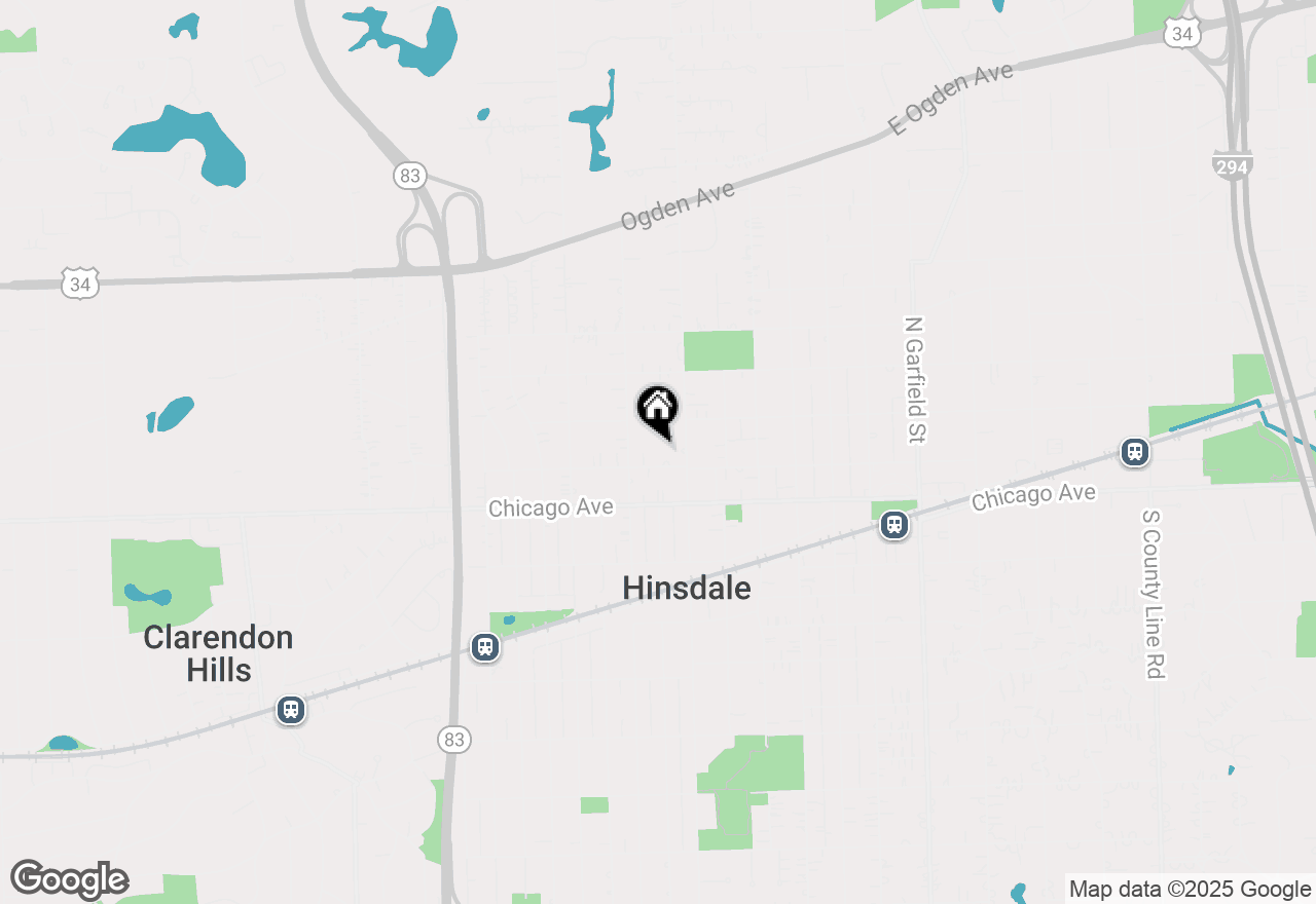 Map of 525 W Maple Street, Hinsdale, IL 60521