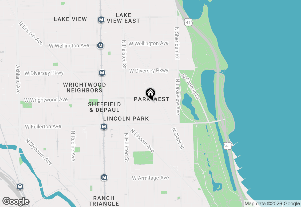 Map of 548 W Deming Place #1, Chicago, IL 60614