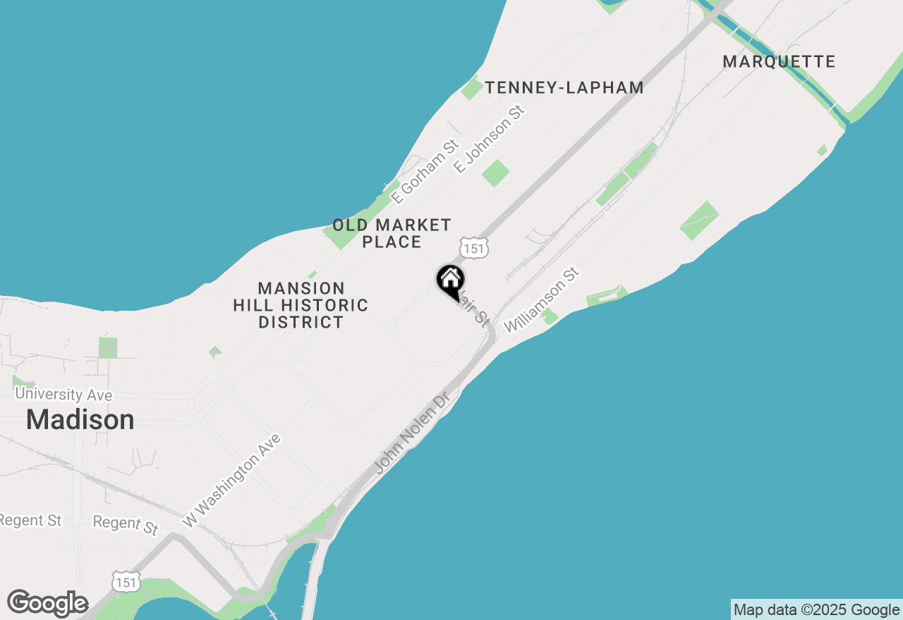 Map of 101 S Franklin Street, Madison, WI 53703