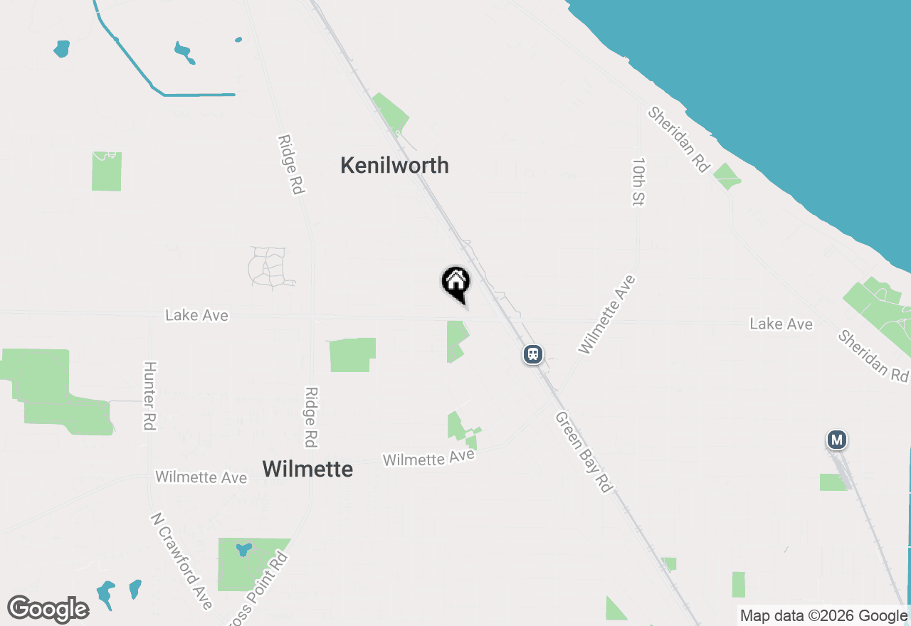 Map of 1458 Lake Avenue, Wilmette, IL 60091