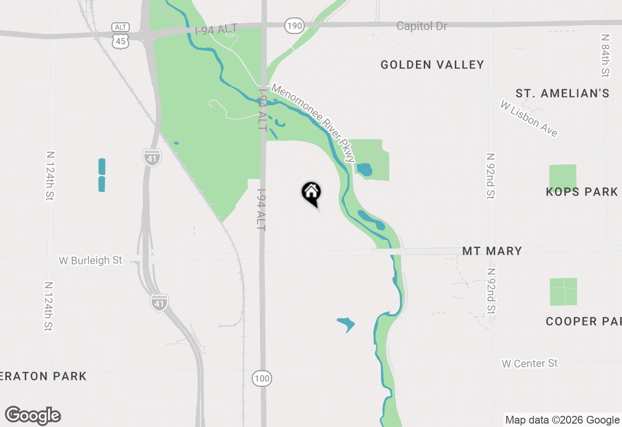 Map of 3227 N 104th St, Wauwatosa, WI 53222