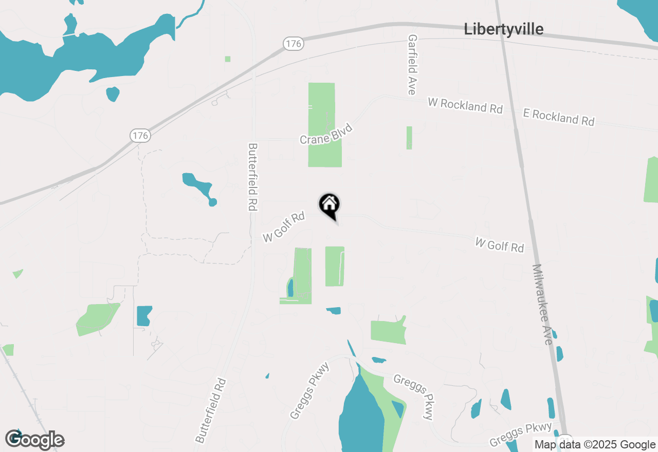 Map of 910 Warwick Lane, Libertyville, IL 60048