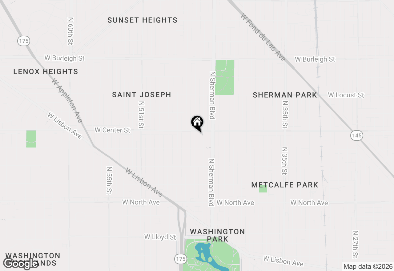 Map of 2660 N 45th St #2662, Milwaukee, WI 53210