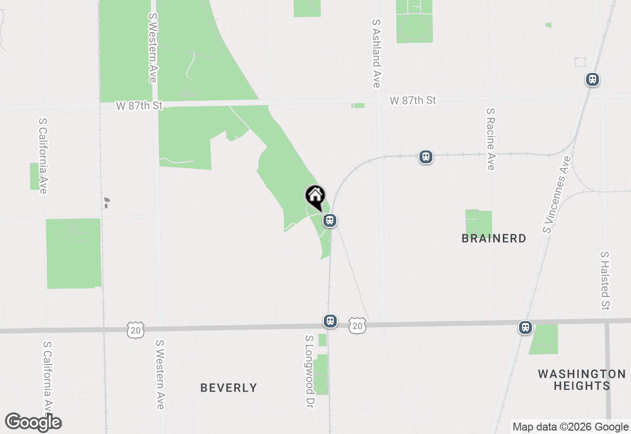 Map of 1745 W 91st Street #2S, Chicago, IL 60620