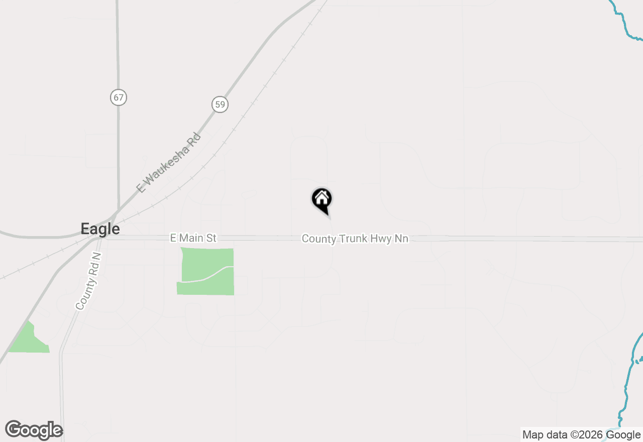 Map of W355S9075 Godfrey Ln, Eagle, WI 53119
