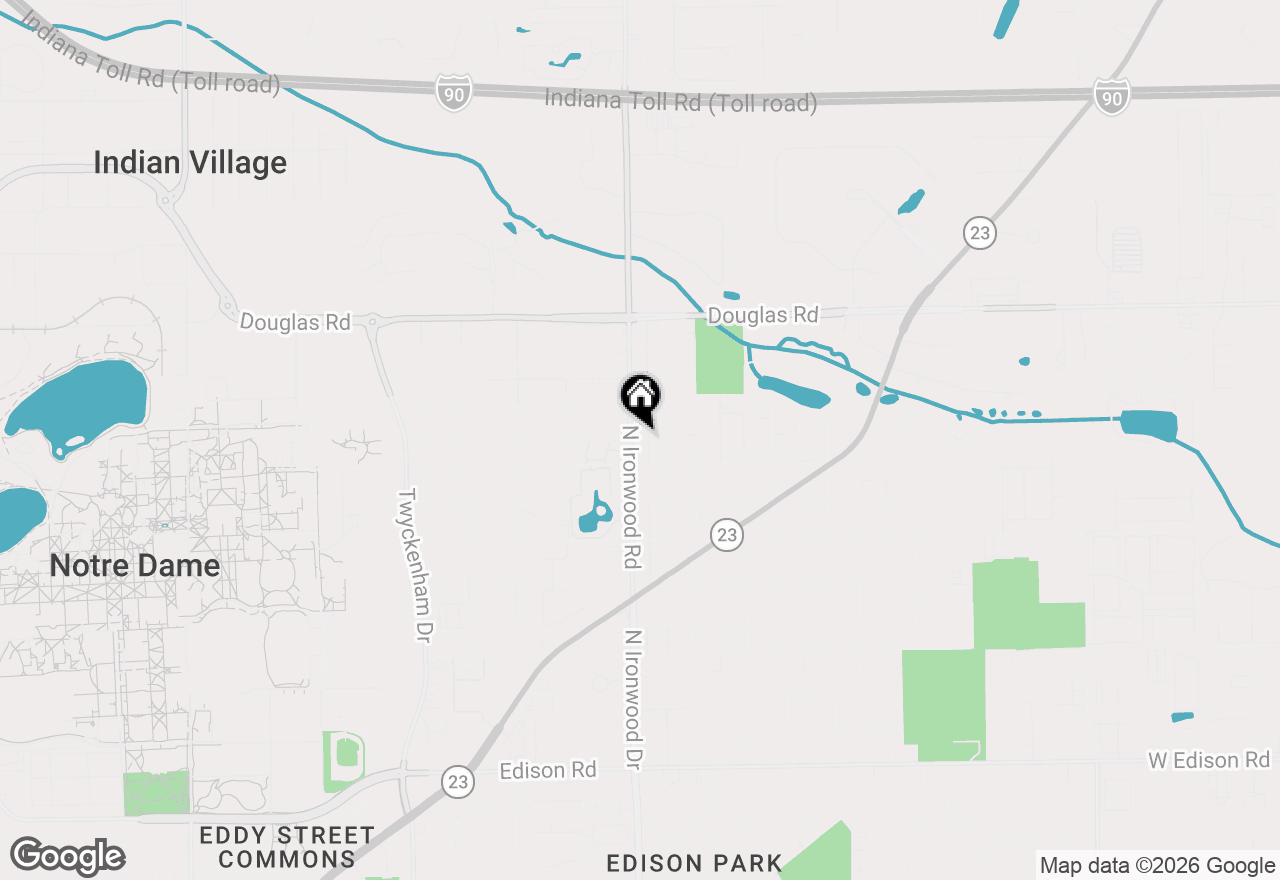 Map of 54252 N Ironwood Road, South Bend, IN 46635