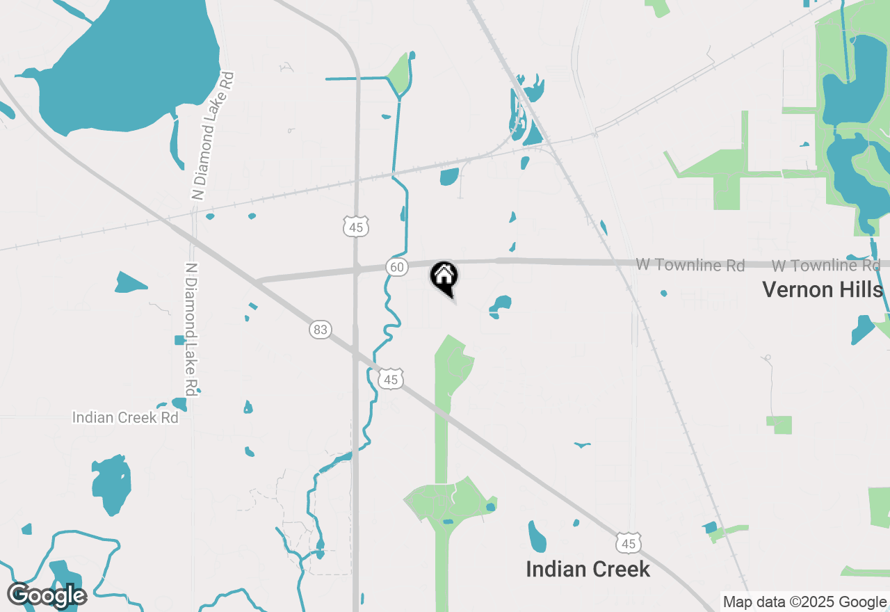 Map of 2227 Glacier Street, Mundelein, IL 60060