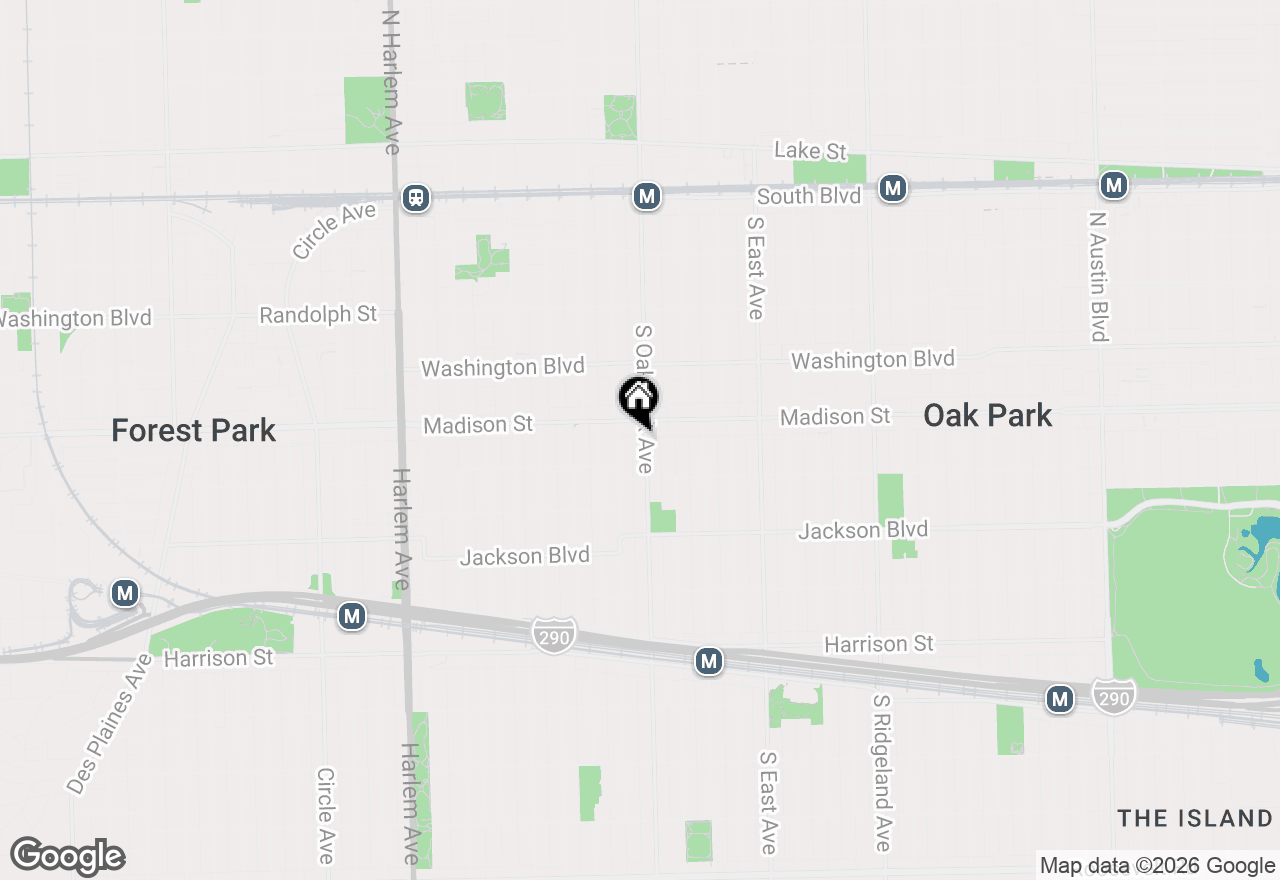 Map of 515 S Oak Park Avenue, Oak Park, IL 60304