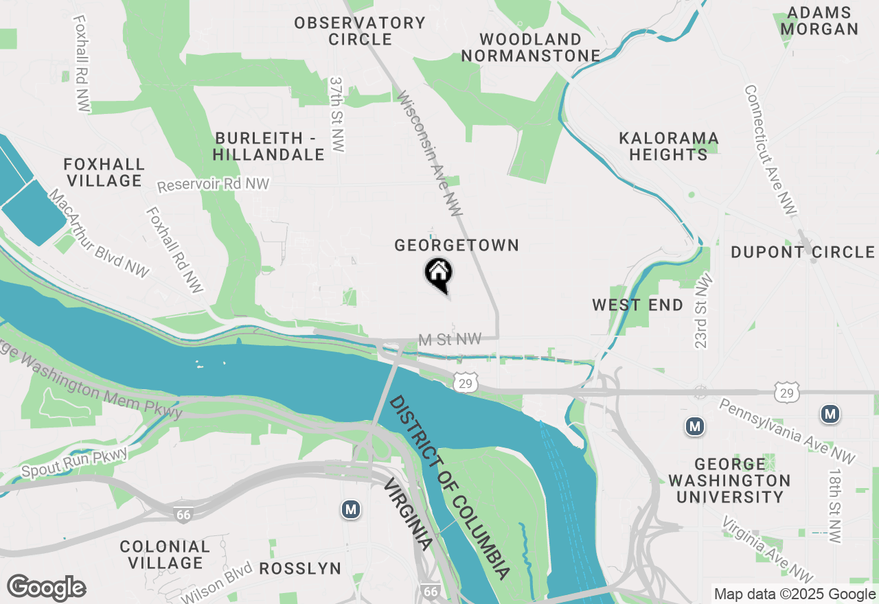 Map of 3307 N Street Nw, Washington, DC 20007