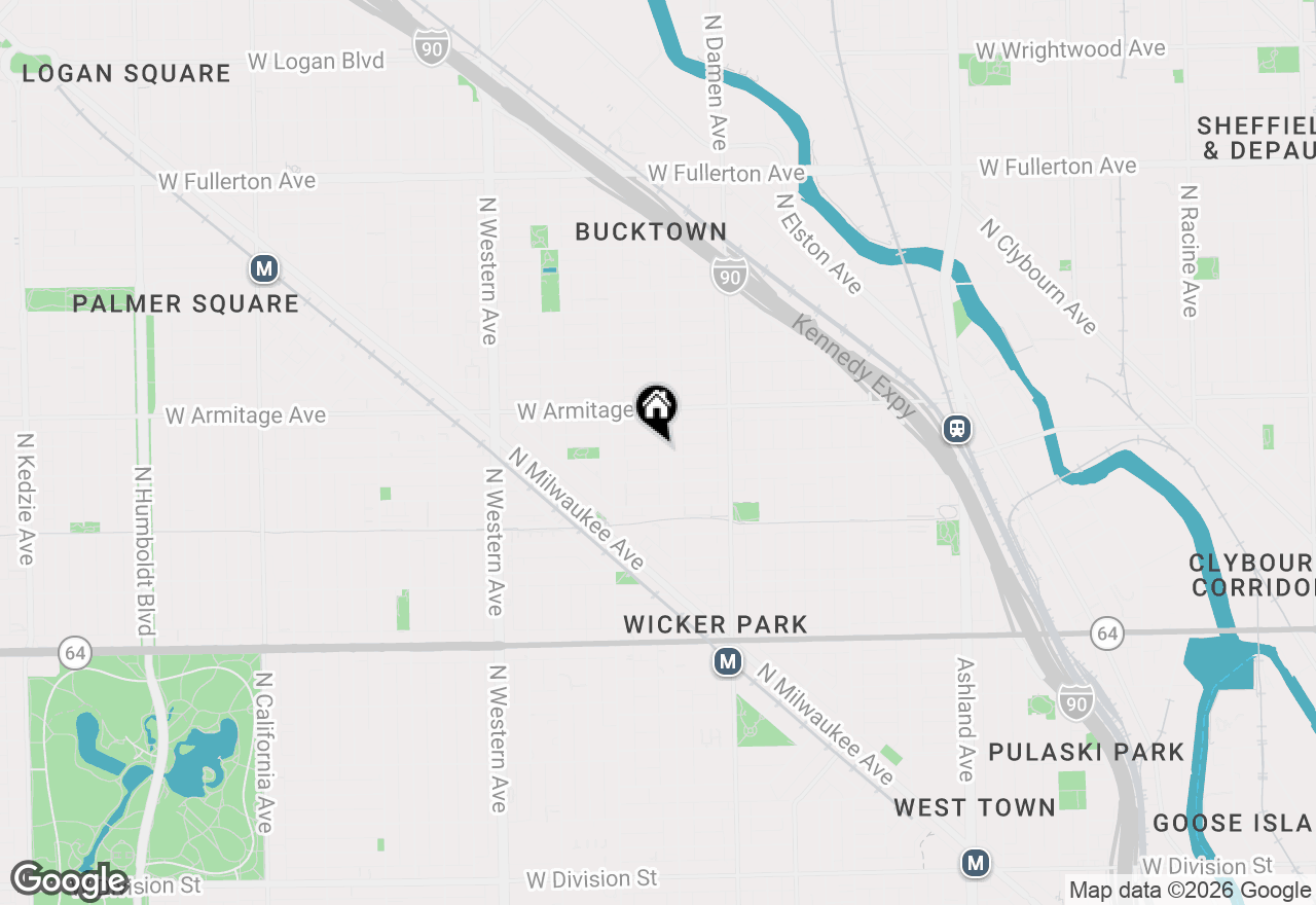 Map of 2112 W Cortland Street #2, Chicago, IL 60647